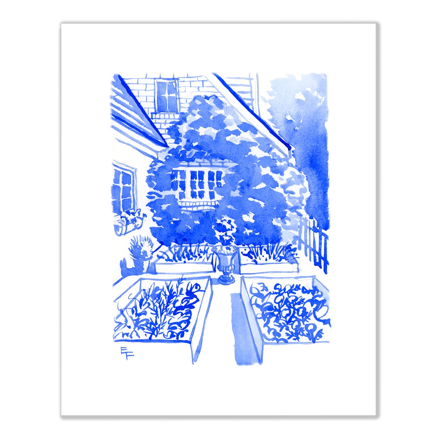 Kitchen Garden Fine Art Print on Paper