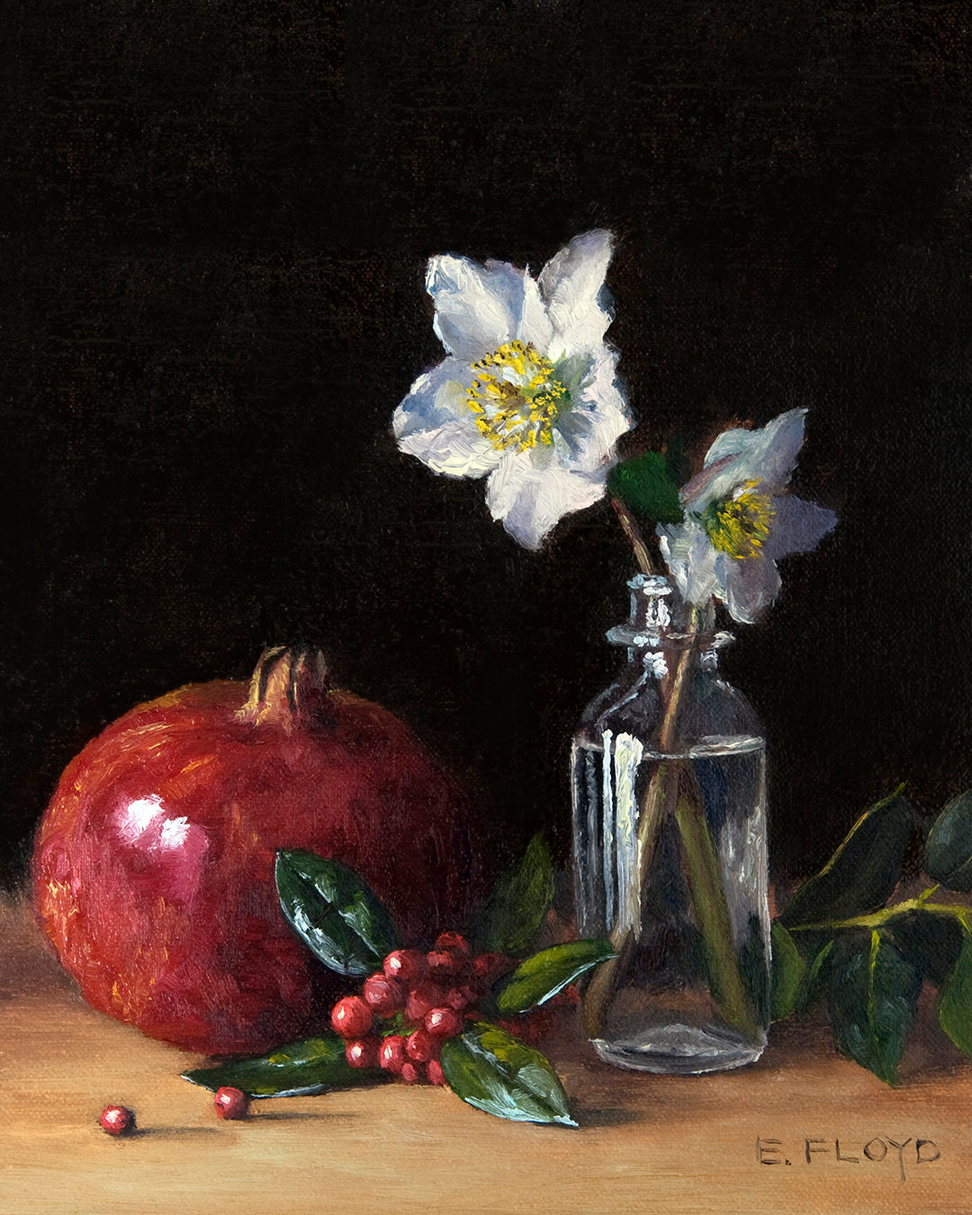 December 2024 - Limited Edition Print - Hellebore and Pomegranate