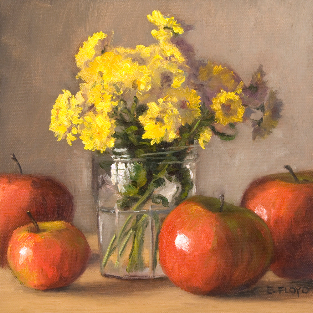 Mums and Apples Fine Art Matted Prints, 11x14