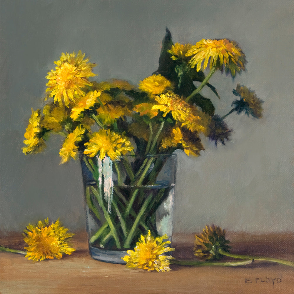 Dandelions Fine Art Matted Prints, 11x14