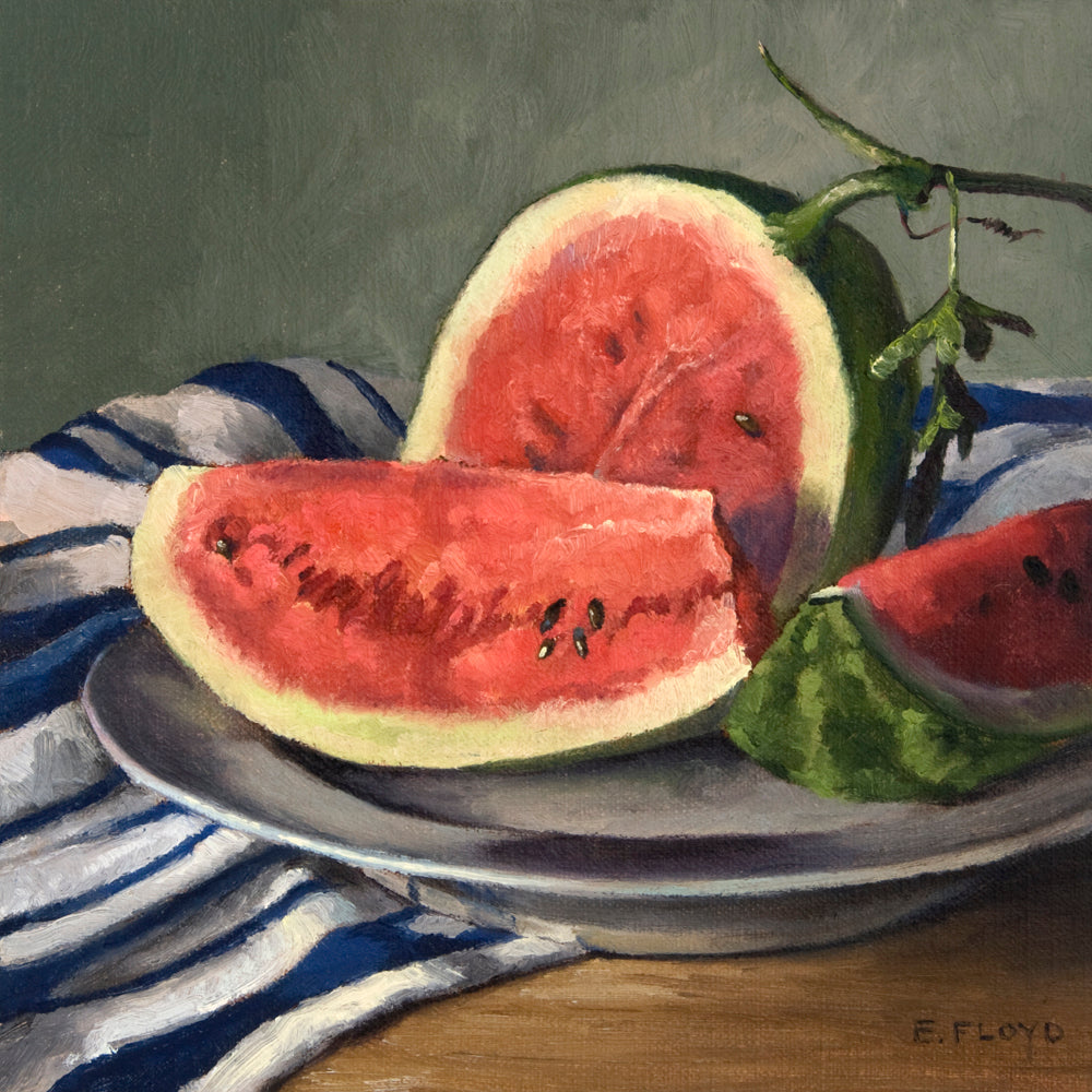 Sliced Watermelon Fine Art Matted Prints, 11x14