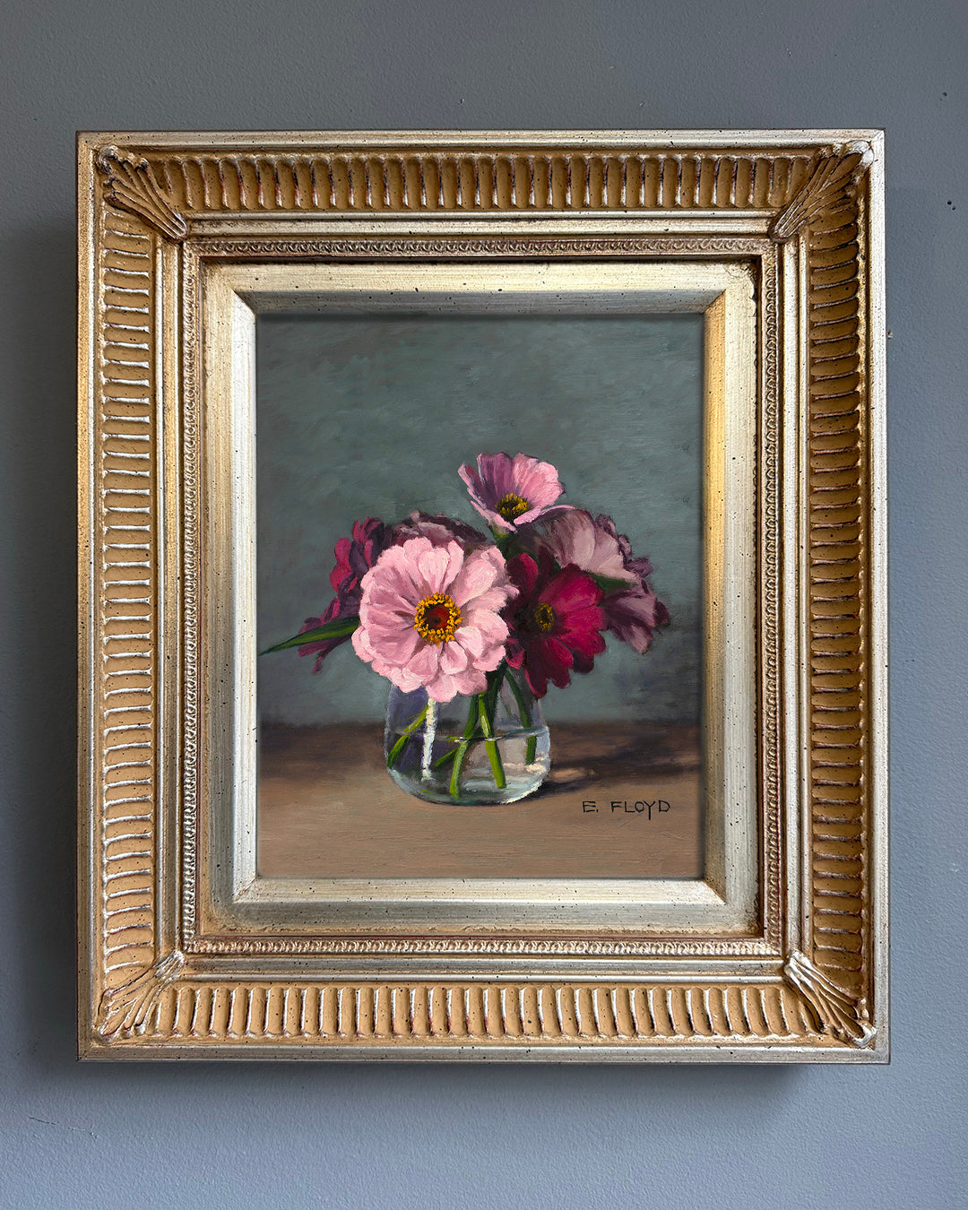 August 2025 - Limited Edition Print - Pink Zinnias