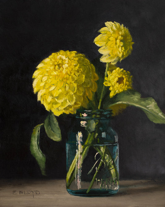 July 2026 - Limited Edition Print - Yellow Dahlias