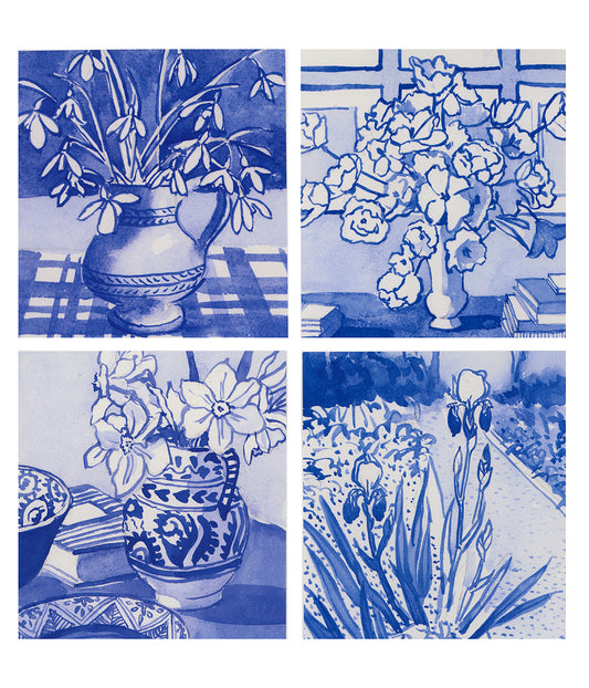 Spring Flowers Art Cards