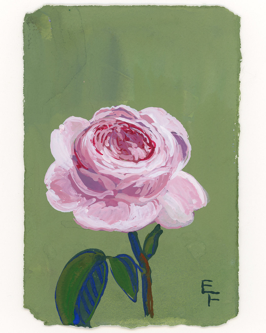 Gouache Rose No. 3, Unframed