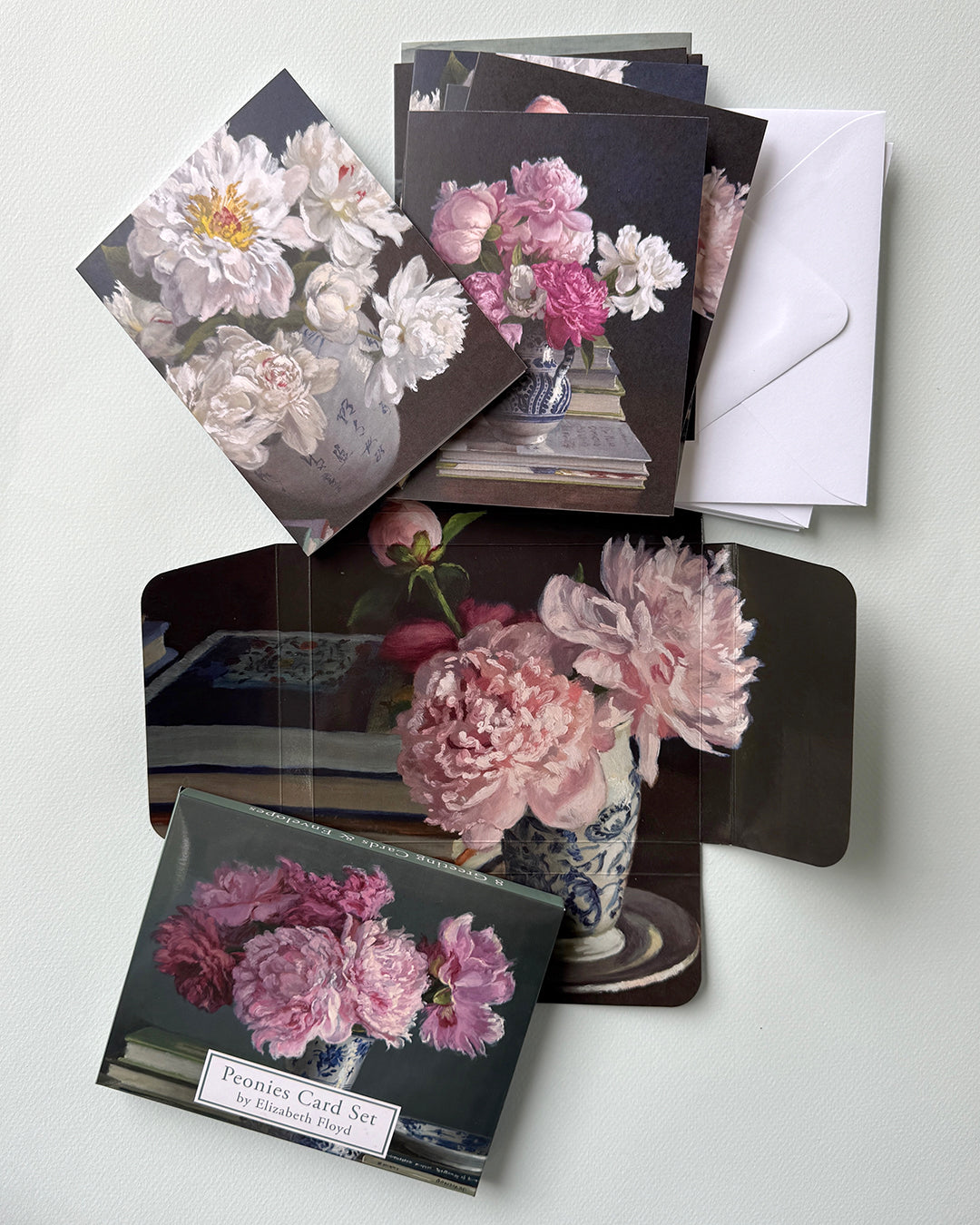Peonies Greeting Card Set