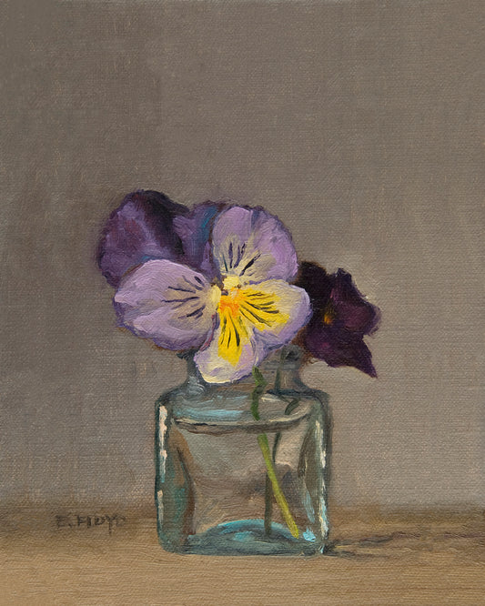 Purple Pansy - 8"x10" print