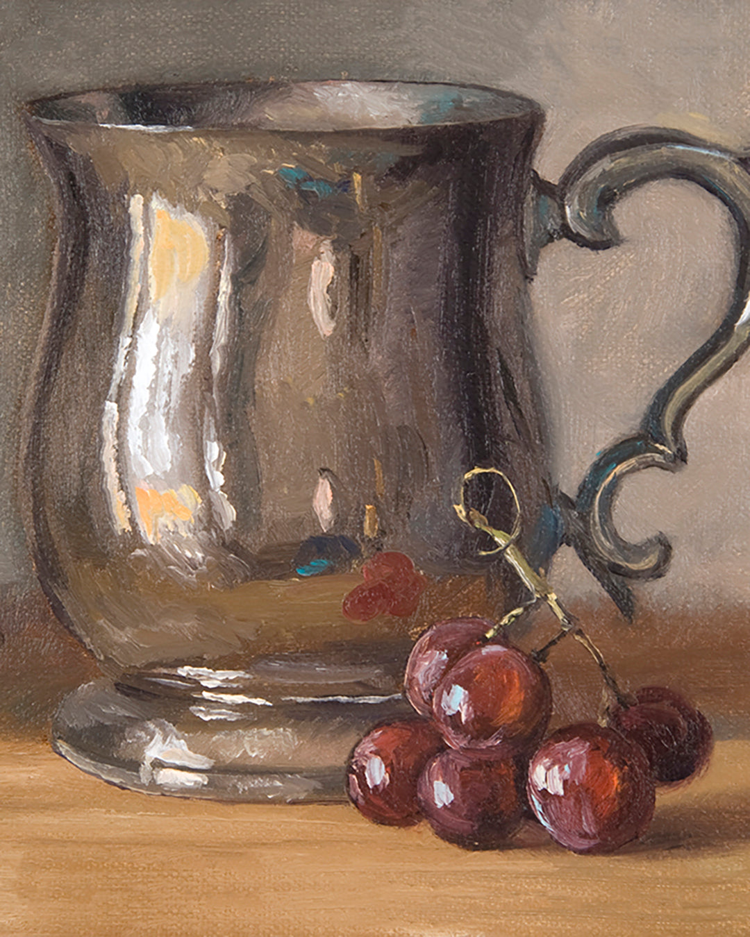 Pewter Mug and Grapes - 8"x10" print