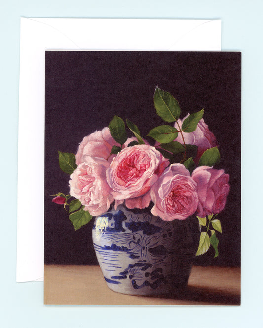 Backlit Roses Greeting Card