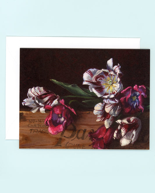 Rembrandt Tulips Greeting Card