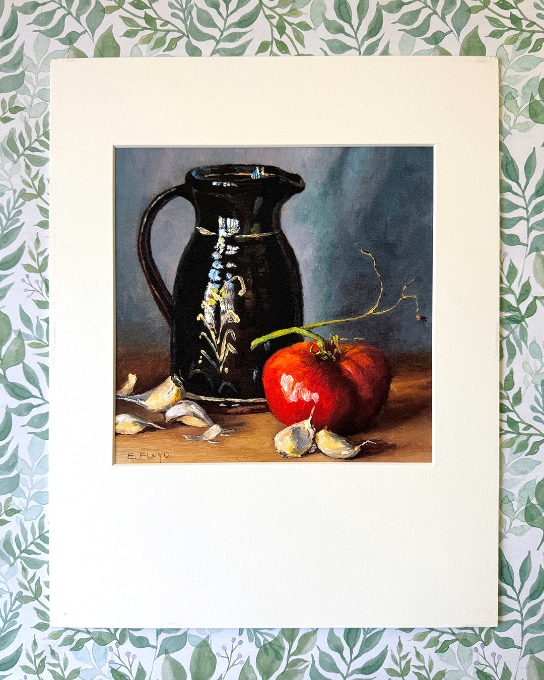 Tomato and Garlic Fine Art Matted Prints, 11x14