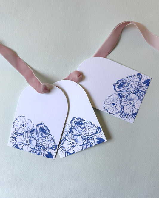 Poppies Gift Tag - Set of 4