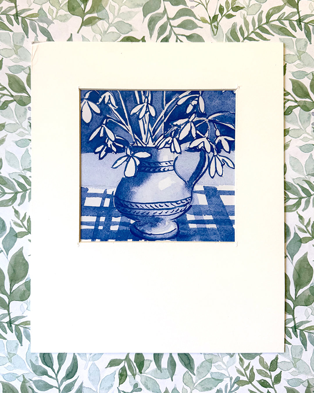 Snowdrops Fine Art Matted Prints, 8x10