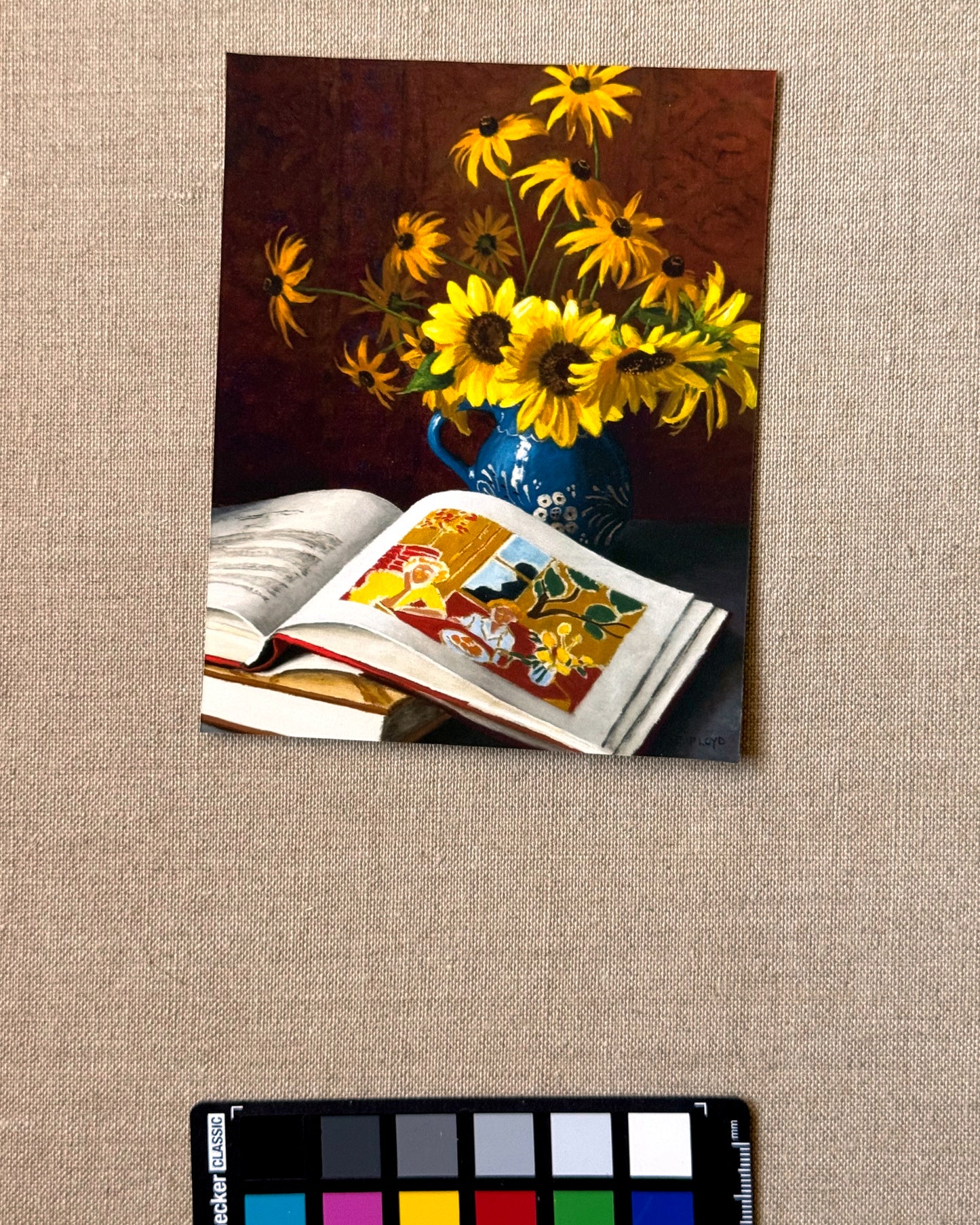 PRINT: Sunflowers and Matisse, Flat Paper Print, 5 x 4 inches